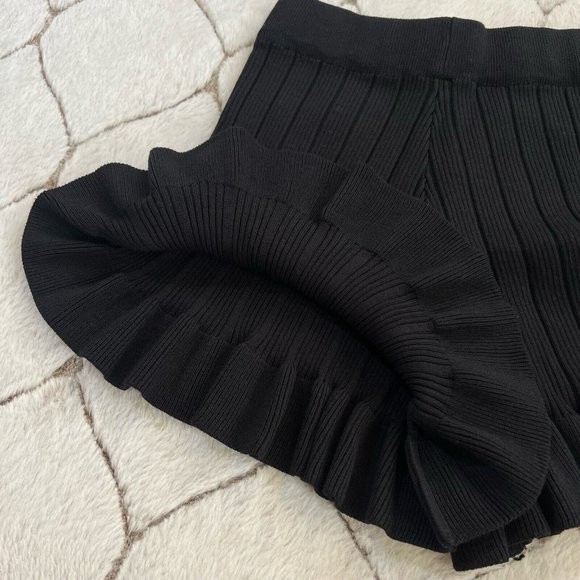 DAIMARAN Paris Women's Matching Set 2 Pieces Tank Top + Short Ruffle Black S - Picture 6 of 11